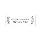 Elegante klassieker "Uit de bibliotheek van" Rubberstempel (Afrduk)