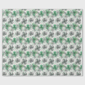 Elegante Klaver Luck St. Patrick's Day Cadeaupapier (Vlak)