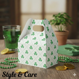 Elegante Klaver Patroon Gable 4.5x2.75x5.5 Bedankdoosjes