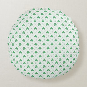 Elegante Klaver Print Accent Ronde Kussen voor Sof
