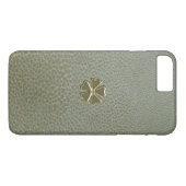 Elegante Klaver St.Patrick`s Dag,Groene Leer Case-Mate iPhone Case (Achterkant (Horizontaal))