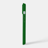 Elegante klaveren en harten krans groene initiaal iPhone 15 case (Linkerkant)
