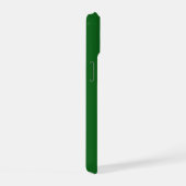 Elegante klaveren en harten krans groene initiaal iPhone 15 case (Rechterkant)