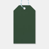 Elegante Klaverhoefijzers Botanische Bruiloft Cadeaulabel (Achterkant)