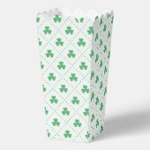 Elegante klaverpatroon Popcorn 3,75x3,5x7,5 Bedankdoosjes (Voorkant)