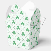 Elegante klaverpatroon Take Out 2x2x2.75 Bedankdoosjes (Geopend)