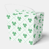 Elegante klaverpatroon Take Out 2x2x2.75 Bedankdoosjes (Achterkant)