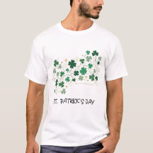 Elegante Klavertje Florale St. Patrick's Day Desig