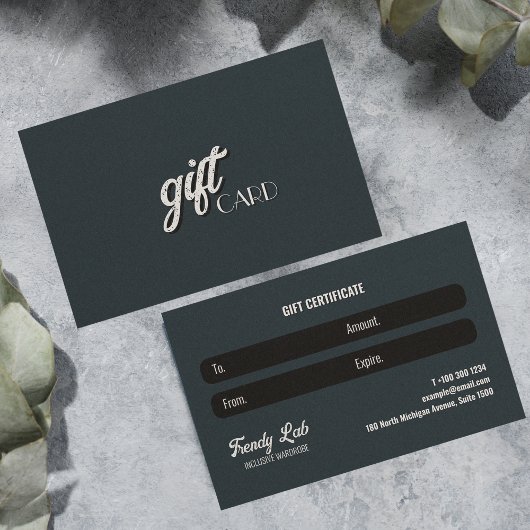 Elegante Kleding Business Zwart Wit Grijs Grijs Visitekaartje