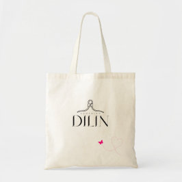 Elegante kledingtassen met minimalistisch logo tote bag