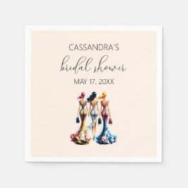 Elegante kleedmeisjes Vrijgezellenfeest Servet