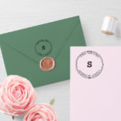 Elegante kleine bedrijven branding circulaire rubberstempel