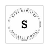 Elegante kleine bedrijven branding circulaire rubberstempel (Afrduk)