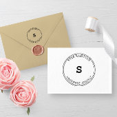 Elegante kleine bedrijven branding circulaire  zelfinktende stempel