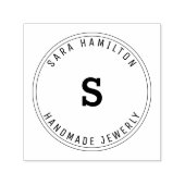 Elegante kleine bedrijven branding circulaire  zelfinktende stempel (Design)