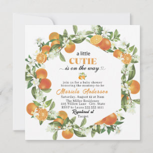 Elegante kleine cutie citrus Sinaasappel WaterInvi Kaart