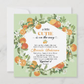 Elegante kleine cutie citrus Sinaasappel Waterverf Kaart (Voorkant)