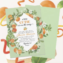 Elegante kleine cutie citrus Sinaasappel Waterverf