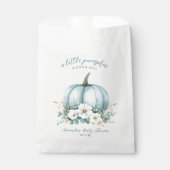 Elegante kleine pompoen op zijn Way Boy Baby showe Bedankzakje (Voorkant)