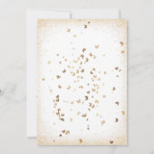 Elegante kleine prinses roze en gouden baby shower kaart (Achterkant)