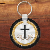 Elegante, kleine religieuze cadeautjes, elke geleg sleutelhanger (Achterkant)