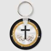 Elegante, kleine religieuze cadeautjes, elke geleg sleutelhanger (Achterkant)
