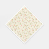 Elegante kleine Rozen Servet (Hoek)