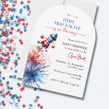 Elegante kleine vuurpijl 4 juli baby shower