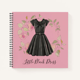 Elegante kleine zwarte jurk - LBD Mode Journal Notitieboek