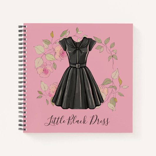 Elegante kleine zwarte jurk - LBD Mode Journal Notitieboek (Voorkant)