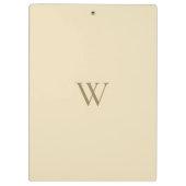 Elegante Klembord met Eigen Monogram (Achterkant)