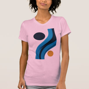 Elegante Kleur Art Vrouwen Slim Fit T-shirt