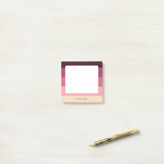Elegante kleur-geblokkeerd post-it® notes (Op bureau)