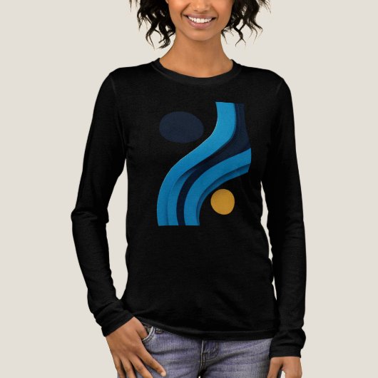 Elegante Kleur Kunst Vrouwen Tri-blend Shirt (Voorkant)