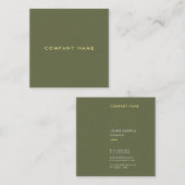 Elegante kleur Sjabloon Professional Luxury Modern Vierkante Visitekaartje (Voorkant / Achterkant)