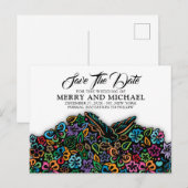 Elegante Kleur van Leven Ontwerp Aankondigingskaart (Voorkant / Achterkant)