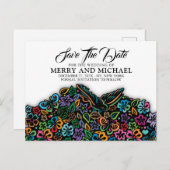 Elegante Kleur van Levensontwerp Aankondiging (Voorkant / Achterkant)