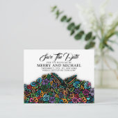 Elegante Kleur van Levensontwerp Aankondiging (Staand voorkant)