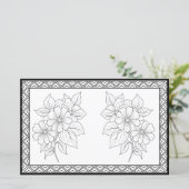 Elegante kleur van uw eigen gepersonaliseerde brie (Staand voorkant)