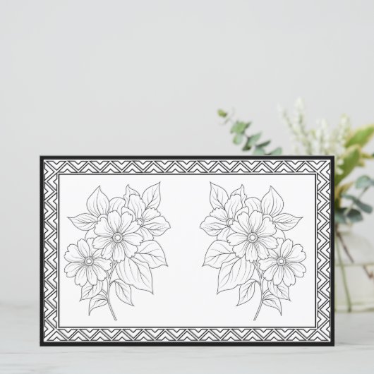 Elegante kleur van uw eigen gepersonaliseerde brie (Staand voorkant)