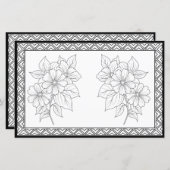 Elegante kleur van uw eigen gepersonaliseerde brie (Voorkant / Achterkant)