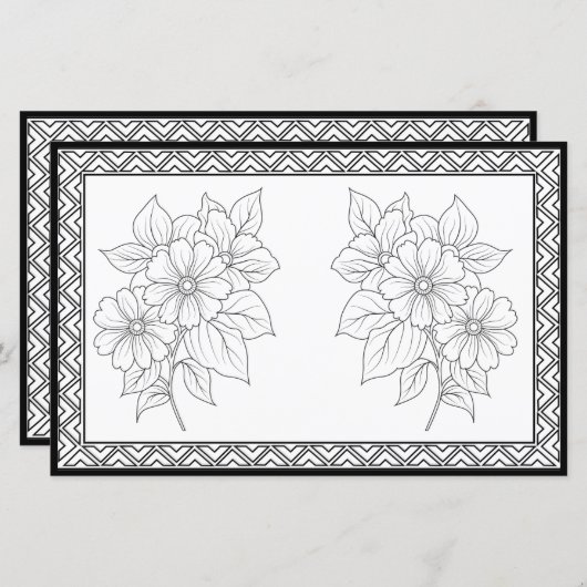 Elegante kleur van uw eigen gepersonaliseerde brie (Voorkant / Achterkant)