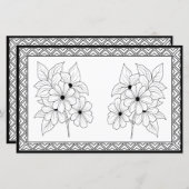 Elegante kleur van uw eigen gepersonaliseerde brie (Voorkant / Achterkant)