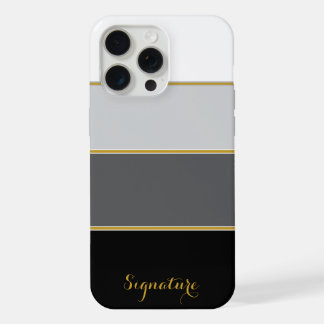 Elegante kleurblokstrepen op maat gemaakte telefoo iPhone 15 pro max case