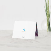 Elegante Kleuren Bedankkaart (Achterkant)