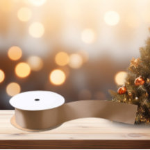 Elegante kleuren - Café au Lait Satijnen Lint