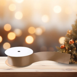 Elegante kleuren - Café au Lait Satijnen Lint