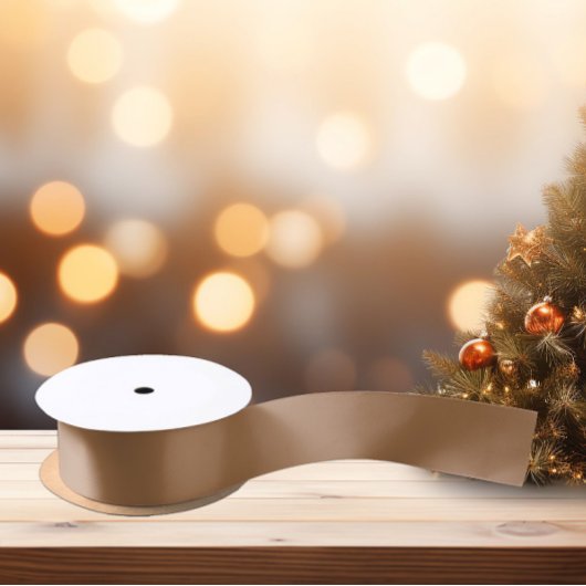 Elegante kleuren - Café au Lait Satijnen Lint