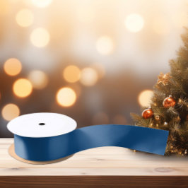 Elegante kleuren - Klassiek blauw Satijnen Lint