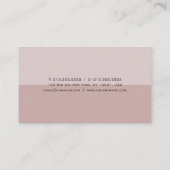 Elegante Kleuren Moderne Eenvoudige Professionele  Visitekaartje (Achterkant)